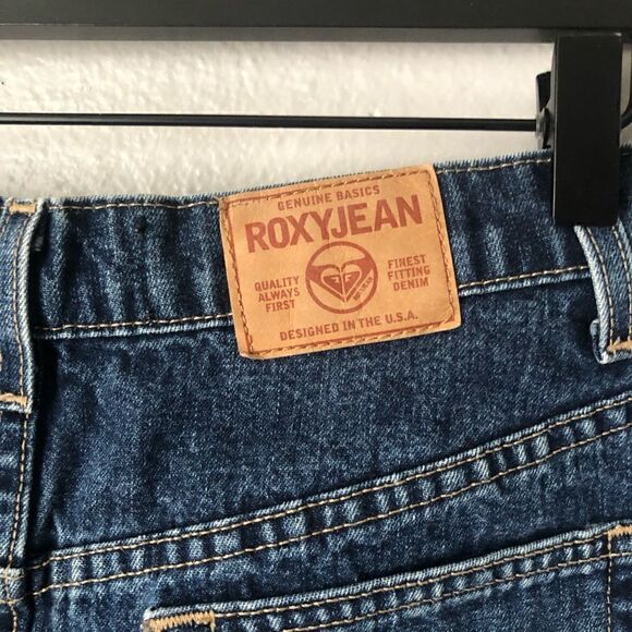 Roxy basic dark blue denim mini shirt - Picture 8 of 10